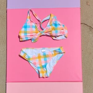 Xhilaration Multicolor Plaid Bikini